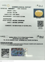 Load image into Gallery viewer, 5.48/CT Natural Yellow Sapphire With Govt Lab Certificate (1221)
