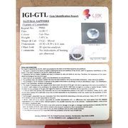 3.49/CT Natural Blue Sapphire with Govt Lab Certificate-BLUSA9T