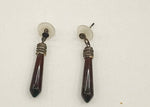 Load image into Gallery viewer, 6.60/GM AGATE RAJWARA SILVER EAR RING   (525.00)