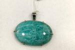 Load image into Gallery viewer, 22.61/GM AMAZONITE SILVER PENDNAT    (2300.00)