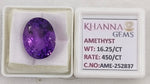 Load image into Gallery viewer, 19.25/CT Natural Amethyst Gemstone with Govt. Lab Certificate