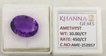 Load image into Gallery viewer, 10.00/CT Natural Amethyst Gemstone with Govt. Lab Certificate