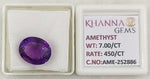 Load image into Gallery viewer, 7.00/CT Natural Amethyst Gemstone with Govt. Lab Certificate