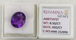 Load image into Gallery viewer, 4.70/CT Natural Amethyst Gemstone with Govt. Lab Certificate
