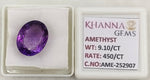 Load image into Gallery viewer, 9.10/CT Natural Amethyst Gemstone with Govt. Lab Certificate