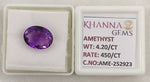Load image into Gallery viewer, 4.20/CT Natural Amethyst Gemstone with Govt. Lab Certificate