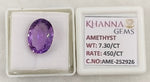 Load image into Gallery viewer, 7.30/CT Natural Amethyst Gemstone with Govt. Lab Certificate