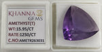 Load image into Gallery viewer, 15.95/CT Natural Amethyst Gemstone with Govt. Lab Certificate