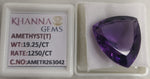 Load image into Gallery viewer, 19.25/CT Natural Amethyst Gemstone with Govt. Lab Certificate