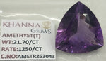 Load image into Gallery viewer, 21.70/CT Natural Amethyst Gemstone with Govt. Lab Certificate