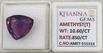 Load image into Gallery viewer, 10.60/CT Natural Amethyst Gemstone with Govt. Lab Certificate-AMET515153