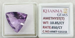 Load image into Gallery viewer, 10.85/CT Natural Amethyst Gemstone with Govt. Lab Certificate-AMET515155