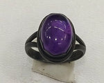 Load image into Gallery viewer, 5.50/GMAMETHYST SILVER  RING  (525.00)