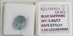 Load image into Gallery viewer, 5.84/CT Natural Blue Sapphire with Govt Lab Certificate-12214D49582