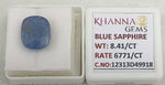 Load image into Gallery viewer, 8.41/CT Natural Blue Sapphire with Govt Lab Certificate-12313D49918