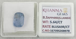 Load image into Gallery viewer, 5.64/CT Natural Blue Sapphire with Govt Lab Certificate-16709S208978