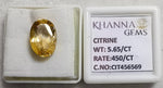 Load image into Gallery viewer, 5.65/Carat Natural Triangular Citrine Stone-456569