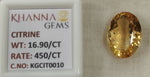 Load image into Gallery viewer, 16.90/Carat Natural Triangular Citrine Stone-450
