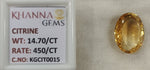 Load image into Gallery viewer, 14.70/Carat Natural Triangular Citrine Stone-450
