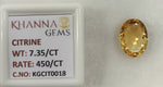 Load image into Gallery viewer, 7.35/Carat Natural Triangular Citrine Stone-450
