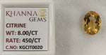 Load image into Gallery viewer, 8.00/Carat Natural Triangular Citrine Stone-450
