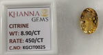 Load image into Gallery viewer, 8.90/Carat Natural Triangular Citrine Stone-450

