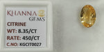 Load image into Gallery viewer, 8.35/Carat Natural Triangular Citrine Stone-450
