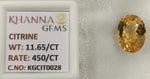 Load image into Gallery viewer, 11.65/Carat Natural Triangular Citrine Stone-450
