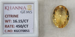 Load image into Gallery viewer, 16.15/Carat Natural Triangular Citrine Stone-450
