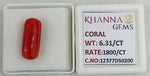 Load image into Gallery viewer, 6.31/CT Natural Red Coral With Govt. Lab Certificate-12377D50200