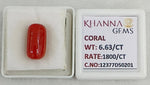 Load image into Gallery viewer, 6.63/CT Natural Red Coral With Govt. Lab Certificate-12377D50201