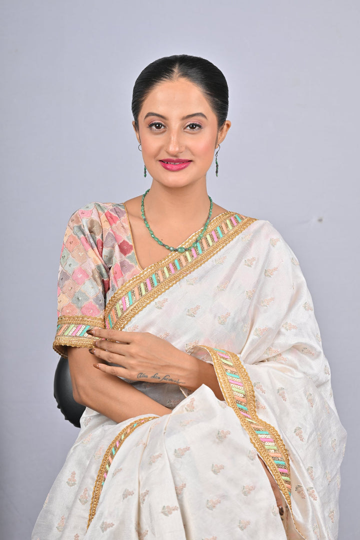 20.46/GM ONE LAYER EMERALD BEADS MALA WITH EAR RINGS (562)