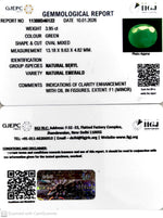 Load image into Gallery viewer, 3.95/CT Natural Panna Stone with Govt. Lab Certificate-11388D46122
