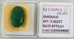 Load image into Gallery viewer, 7.32/CT Natural Panna Stone with Govt. Lab Certificate-11925D48087