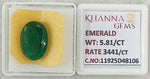 Load image into Gallery viewer, 5.81/CT Natural Panna Stone with Govt. Lab Certificate-11925D48106