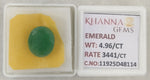 Load image into Gallery viewer, 4.96/CT Natural Panna Stone with Govt. Lab Certificate-11925D48114
