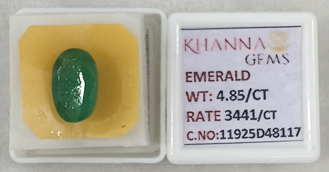 4.85/CT Natural Panna Stone with Govt. Lab Certificate-11925D48117