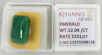Load image into Gallery viewer, 12.04/CT Natural Panna Stone with Govt. Lab Certificate-11925D48126