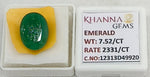 Load image into Gallery viewer, 7.52/CT Natural Panna Stone with Govt. Lab Certificate-12313D49920