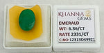 Load image into Gallery viewer, 6.36/CT Natural Panna Stone with Govt. Lab Certificate-12313D49921