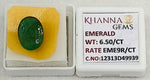 Load image into Gallery viewer, 6.5/CT Natural Panna Stone with Govt. Lab Certificate-12313D49939