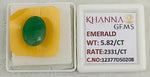 Load image into Gallery viewer, 5.82/CT Natural Panna Stone with Govt. Lab Certificate-12377D50208