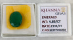 Load image into Gallery viewer, 4.89/CT Natural Panna Stone with Govt. Lab Certificate-12377D50218