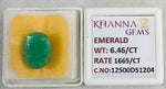 Load image into Gallery viewer, 6.46/CT Natural Panna Stone with Govt. Lab Certificate-12500D51204
