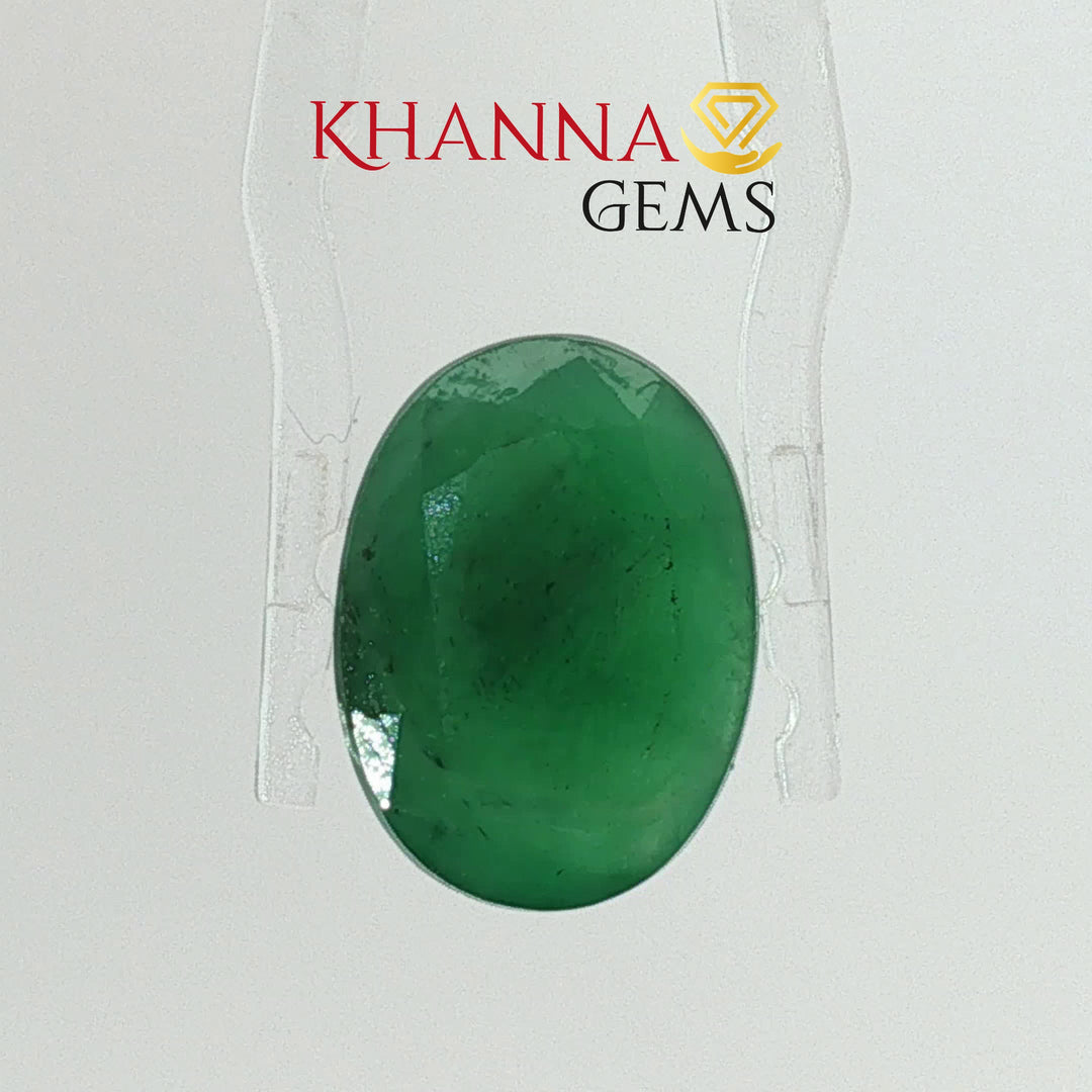 6.53/CT Natural Panna Stone with Govt. Lab Certificate-13108D53938