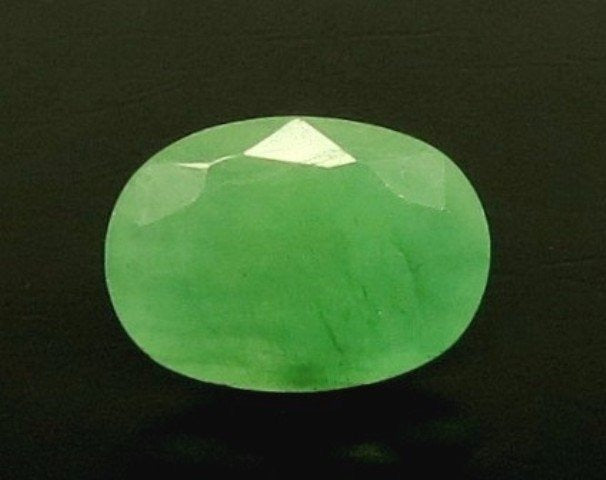 7.48/CT Natural Panna Stone with Govt. Lab Certificate (3441) | Gem ...