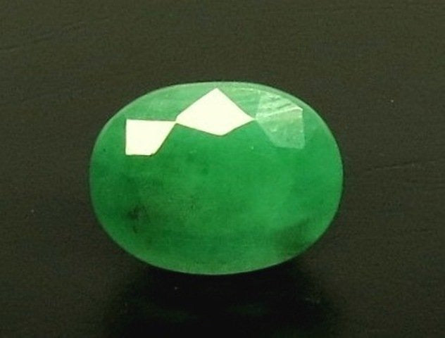 6.78/CT Natural Panna Stone with Govt. Lab Certificate (3441)