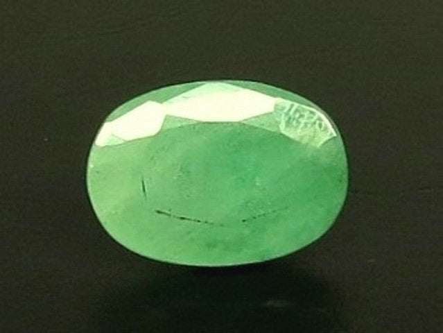 6.57/CT Natural Panna Stone with Govt. Lab Certificate (1665)