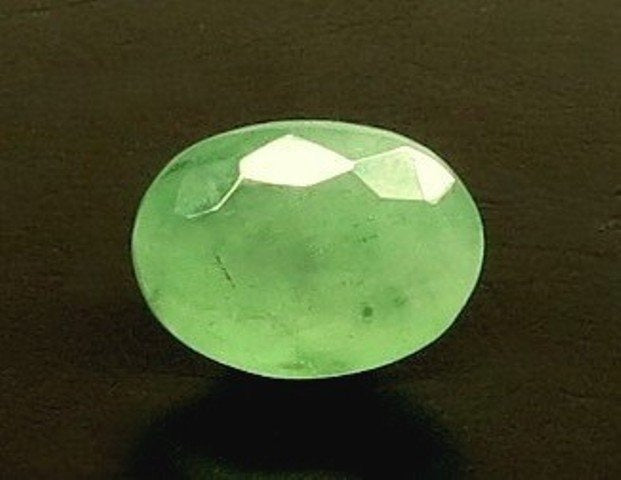 5.78/CT Natural Panna Stone with Govt. Lab Certificate (3441)
