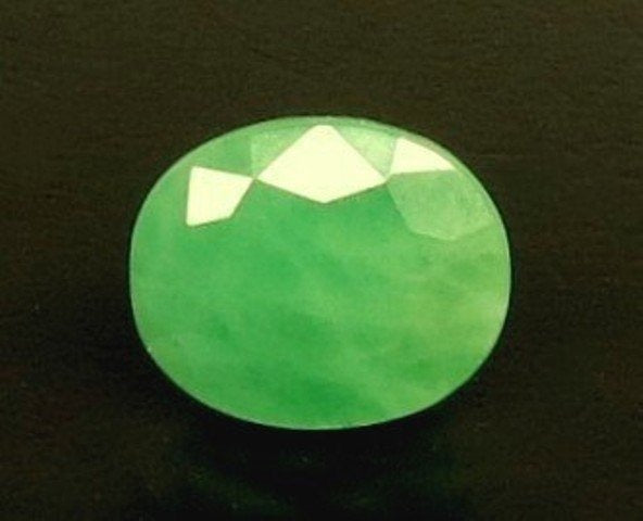 7.55/CT Natural Panna Stone with Govt. Lab Certificate (2331)